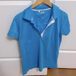 Adidas golf tennis polo shirt, blue, size medium